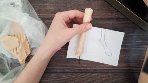 Лапки кролика из полимерной глины