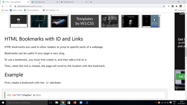 HTML ID Attribute - W3schools HTML Tutorial