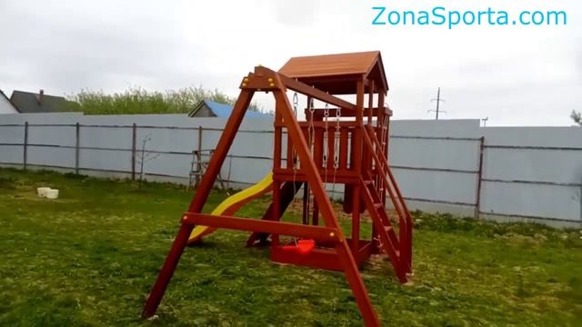 Детская площадка Савушка Мастер 5 (Махагон) обзор