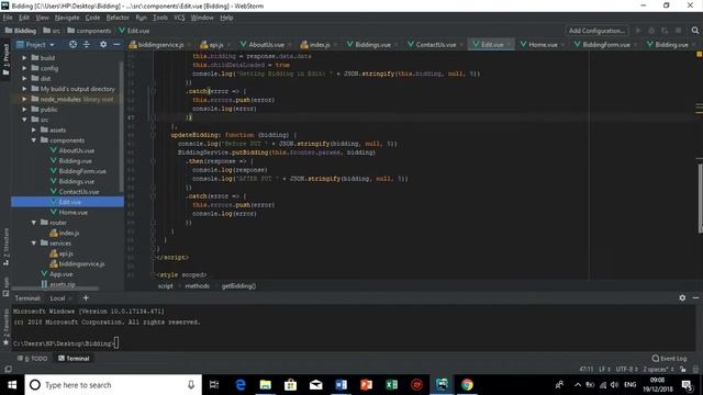 Vue Web App Development (WIT Project)