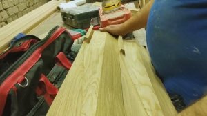 Изготовление фасадов из массива дуба хитрым способом. Проект 252.