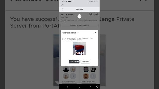 Как сделать свой приватный сервер в Roblox