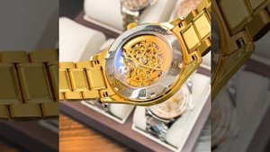 Позолоченные мужские механические часы Oupinke