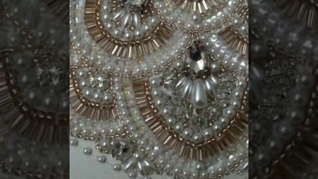 Embellishment embroidered stone Pearl and zardosi work dubka Kora beads work ideas images