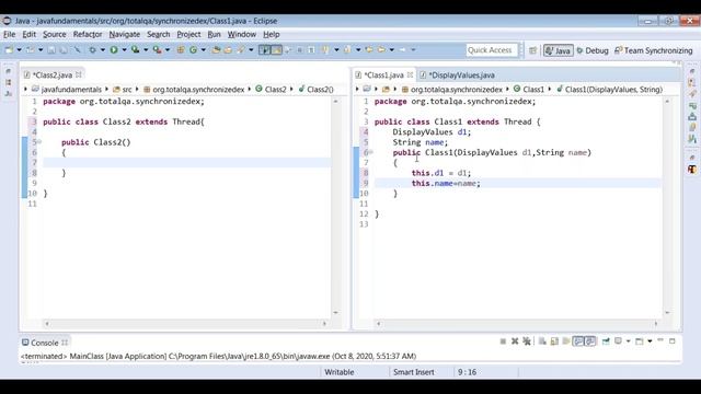 JAVA THREAD EXAMPLE | Synchronized Methods | Interview Questions | Selenium WEBDRIVER  Interview
