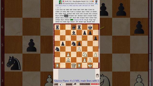 Superbet Rapid & Blitz Poland 2023 - Round: 1 || Wesley So vs Bogdan-Daniel Deac