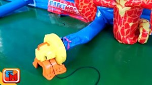 Реверсивный насос в действии от "БатутМастер"