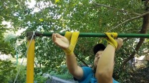Как одевать лямки для турника           #спортсмены