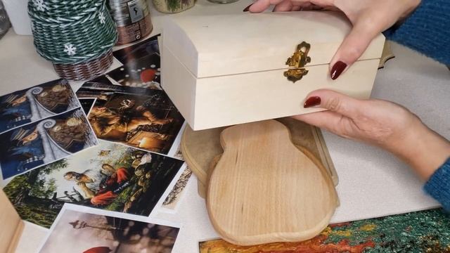 ДЕКУПАЖ С НУЛЯ |Урок 6| Какие заготовки используют в декупаже? | Что можно задекупажить?