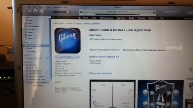 iPod Touch 8GB iOS 5 (Part 3) Obtaining Gibson's Free Guitar App On Apple's iTunes Store смотреть онлайн