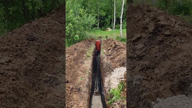 Монтаж септика Фильтрационное поле септика #канализация #септик #септикизеврокубов #септикподключ