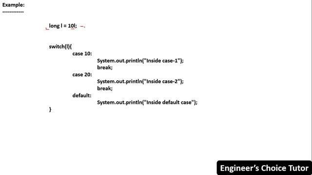 switch statement in Java | Java Programming Language | Java