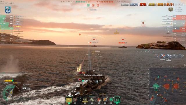 Destroyer Daring: Exciting game on map Land of Fire - World of Warships