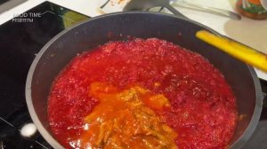 Борщ постный с фасолью Подробный рецепт. Food Time. Борщ с фасолью и килькой в томате. Первое блюдо