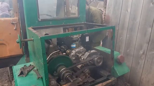 самодельный минитрактор на дизельном двигателе C192f смотреть онлайн