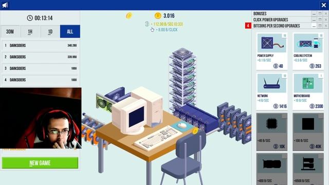 CryptoCurrency Clicker#1 ОТКРЫЛ МАЙНИНГ ФЕРМУ смотреть онлайн