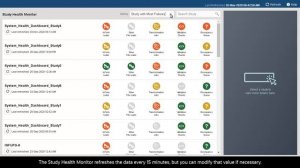 Use the Study Health Monitor