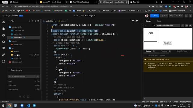 Context API with the help of some examples || Masai School