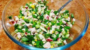 Запоминайте РЕЦЕПТ и ГОТОВЬТЕ! Самая Вкусная ОКРОШКА! _ Рецепт Окрошки на Айране!.mp4