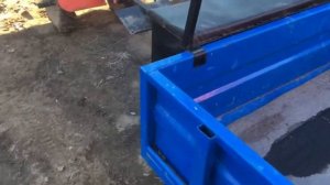 Мотоблок Патриот Калуга с прицепом.