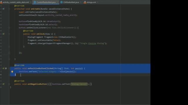 Tutorial Radio Button {Single Coiche List} in Android Studio 4.1 смотреть онлайн