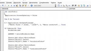 Macro para juntar archivos de excel
