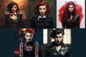 Супергероини в стиле Тедди Гёрл