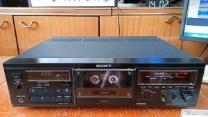 SONY TC-K555ESX обзор, проверка после ремонта и настройки.