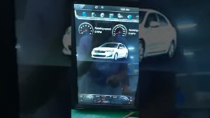 Tesla style vertical screen car dvd player for Citroen C4