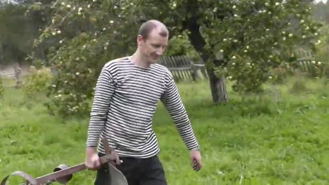 Лебедка для вспашки - пашем целину