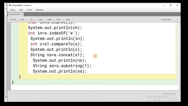 Java string methods