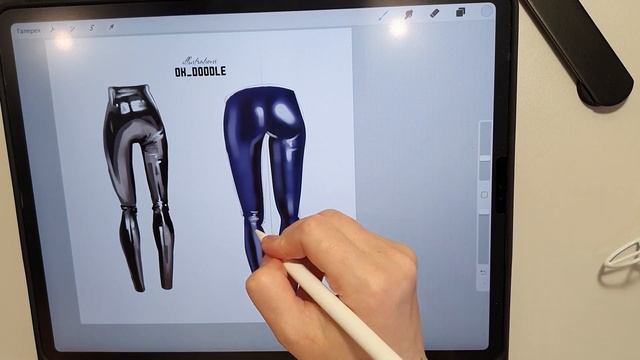 Как рисовать глянцевую одежду и лаковую обувь | OK_Doodle