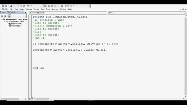 VBA if else statement with multiple conditions - Excel VBA смотреть онлайн