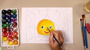 Иллюстрация к сказке Колобок? Урок рисования ?