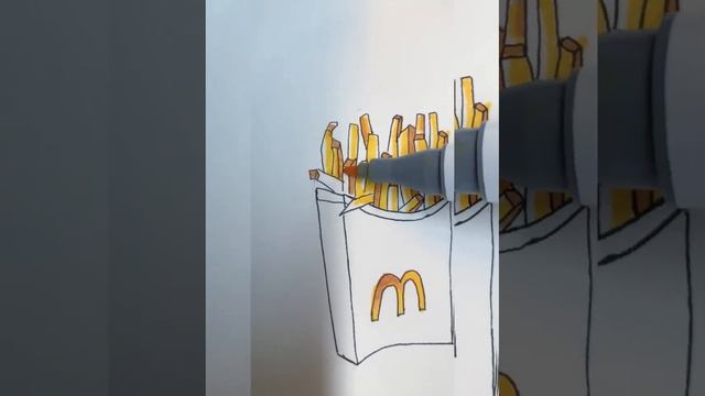 draw Fries? #рисую #рисование #drawing #арт #art #artist #artwork #paint #маркеры #sketch #скетч