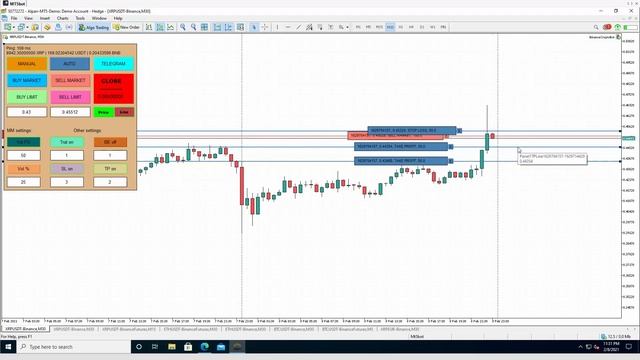 Демонстрация возможностей крипто бота BinanceCryptoBot