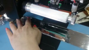 Печать в три цвета на Foil Print 106 (Stamping a business card in multycolor by Foil Print 106)