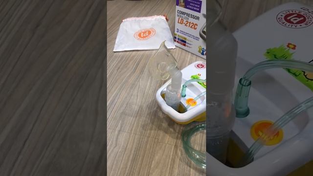 Компрессорный небулайзер Little Doctor LD212C в работе. смотреть онлайн