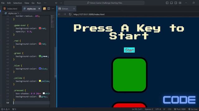 Mastering Web Development: Building a Simon Game with HTML, CSS, and JavaScript