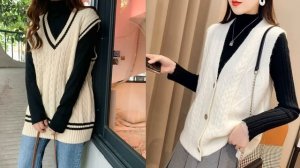 МОДНЫЕ ВЯЗАНЫЕ ЖИЛЕТЫ 2023 ?ИДЕИ ОБРАЗОВ СТИЛЬНЫХ ЖИЛЕТОК?