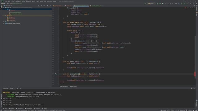 Rust - The future of programming - Week 1 (Implementing DoublyLinkedList)
