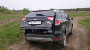 Багажник Форд Куга 2 с электроприводом("с ноги"). Поведение при вывешивании.