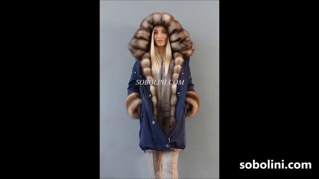 Эксклюзивная парка с мехом куницы каменки, видеообзор смотреть онлайн