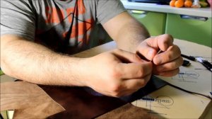 работа с кожей (портмоне, кошелёк), кожевенное ремесло, учимся вмести, для начинающих, своими рукам