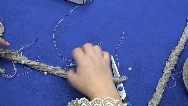 Мастер-класс "Украшение из льняной нити".