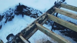 установка лаг для деревянного пола