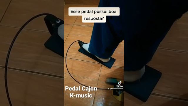 Pedal cajon a cabo com excelente resposta 🎹🎼🎶