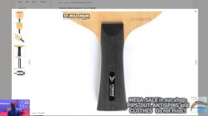 review YINHE (Milkyway) T-9 Combi blade & NEPTUNE OX long pips rubber, test in play