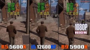 RYZEN 5 5600X vs INTEL i5 12600KF vs RYZEN 9 5900X || PC GAMES BENCHMARK TEST ||