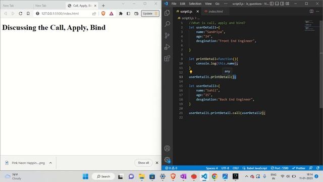 Call, Apply and Bind in JavaScript in 10 minutes